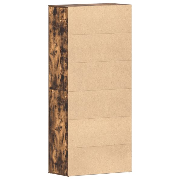 vidaXL Kabinet na topánky Dymený dub 80x39x180 cm – Obrázok 8