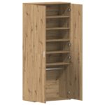 vidaXL Skriňa na topánky z umelého duba 80x39x180 cm Inžinierske drevo – Obrázok 5