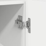 vidaXL Biela komoda Biela Inžinierstvo drevo 116 x 30 x 75 cm Moderný – Obrázok 10