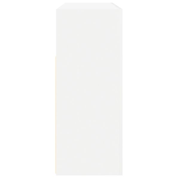 vidaXL Biela komoda Biela Inžinierstvo drevo 116 x 30 x 75 cm Moderný – Obrázok 7