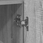 vidaXL bufet Sivá sonoma Inžinierske drevo 116 x 30 x 75 cm Bufet – Obrázok 9