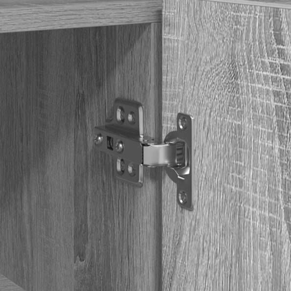 vidaXL bufet Sivá sonoma Inžinierske drevo 116 x 30 x 75 cm Bufet – Obrázok 9