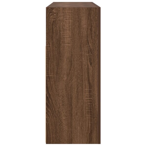 3333882_7.jpg vidaXL Bufet Hnedý dub Inžinierske drevo 116 x 30 x 75 cm Bufet – Obrázok 7