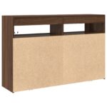 vidaXL Bufet Hnedý dub Inžinierske drevo 116 x 30 x 75 cm Bufet – Obrázok 8
