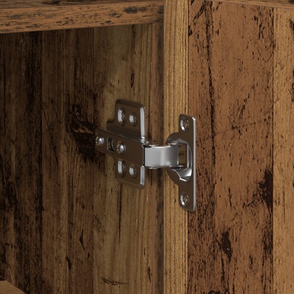 vidaXL Kredenc Staré drevo Inžinierske drevo 116 x 30 x 75 cm Kredenc – Obrázok 10