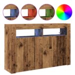 vidaXL Kredenc Staré drevo Inžinierske drevo 116 x 30 x 75 cm Kredenc – Obrázok 4