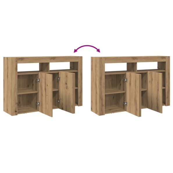 3333884_12.jpg vidaXL Sideboard Remeselný dub Inžinierske drevo 116 x 30 x 75 cm – Obrázok 12