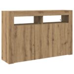 vidaXL Sideboard Remeselný dub Inžinierske drevo 116 x 30 x 75 cm – Obrázok 2