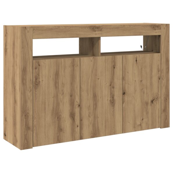 3333884_2.jpg vidaXL Sideboard Remeselný dub Inžinierske drevo 116 x 30 x 75 cm – Obrázok 2