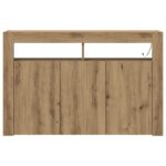 vidaXL Sideboard Remeselný dub Inžinierske drevo 116 x 30 x 75 cm – Obrázok 6