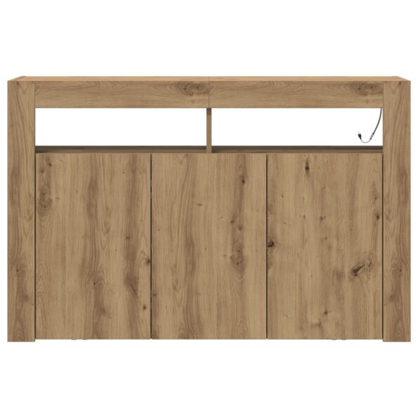 3333884_6.jpg vidaXL Sideboard Remeselný dub Inžinierske drevo 116 x 30 x 75 cm – Obrázok 6