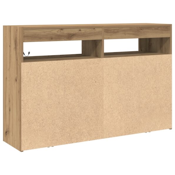 3333884_8.jpg vidaXL Sideboard Remeselný dub Inžinierske drevo 116 x 30 x 75 cm – Obrázok 8