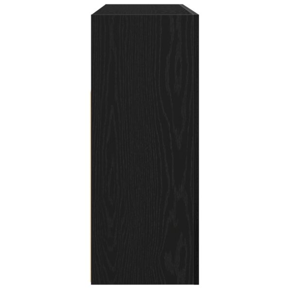 vidaXL Komoda Čierny dub Inžinierske drevo 116 x 30 x 75 cm – Obrázok 7