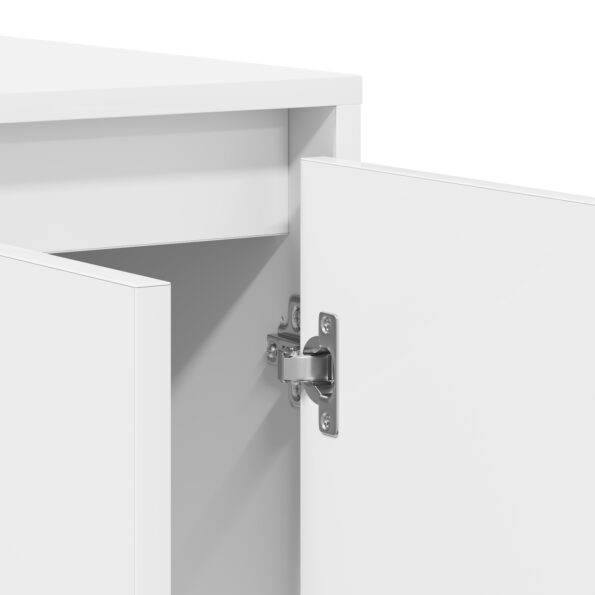 vidaXL biela komoda Biela Drevo 135 x 41 x 75 cm Biela komoda – Obrázok 10