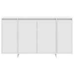 vidaXL biela komoda Biela Drevo 135 x 41 x 75 cm Biela komoda – Obrázok 6