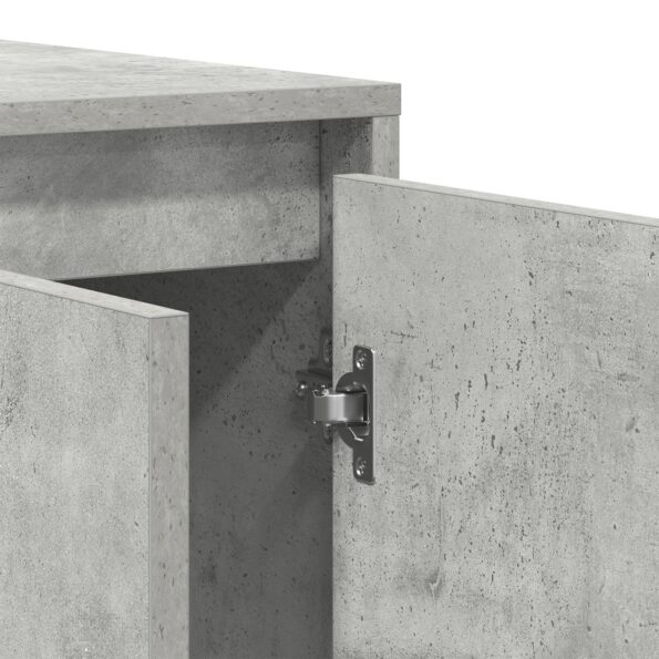 vidaXL Betónovo šedá konzola Betónovo šedá Inžinierske drevo – Obrázok 10