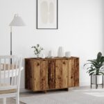 vidaXL Hnedý bočný stolík Staré drevo Drevo 120 x 41 x 75 cm