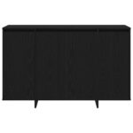 vidaXL Čierna Dubová Komoda Čierny Dub Drevo 120 x 41 x 75 cm – Obrázok 6