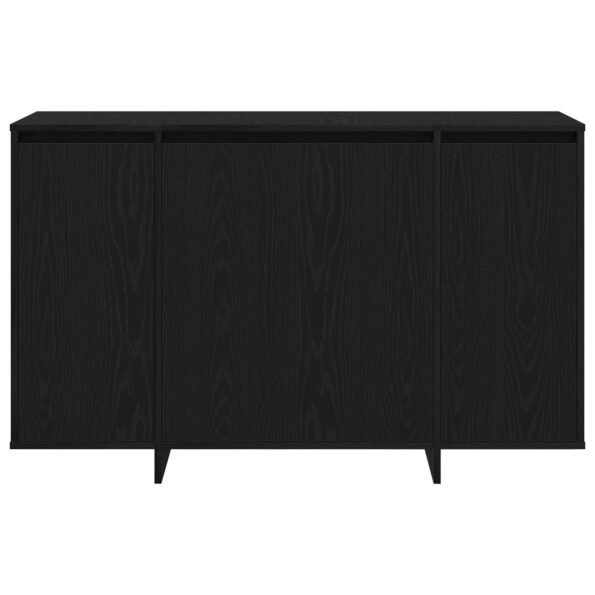 vidaXL Čierna Dubová Komoda Čierny Dub Drevo 120 x 41 x 75 cm – Obrázok 6