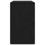 vidaXL Čierna Dubová Komoda Čierny Dub Drevo 120 x 41 x 75 cm – Obrázok 7