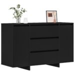 vidaXL Šatník Čierny Kompozitné drevo Šatník Obdĺžnikový Moderný – Obrázok 3