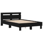 vidaXL Rám postele so slatmi Čierny dub Kompozitné drevo 120 x 190 cm – Obrázok 5