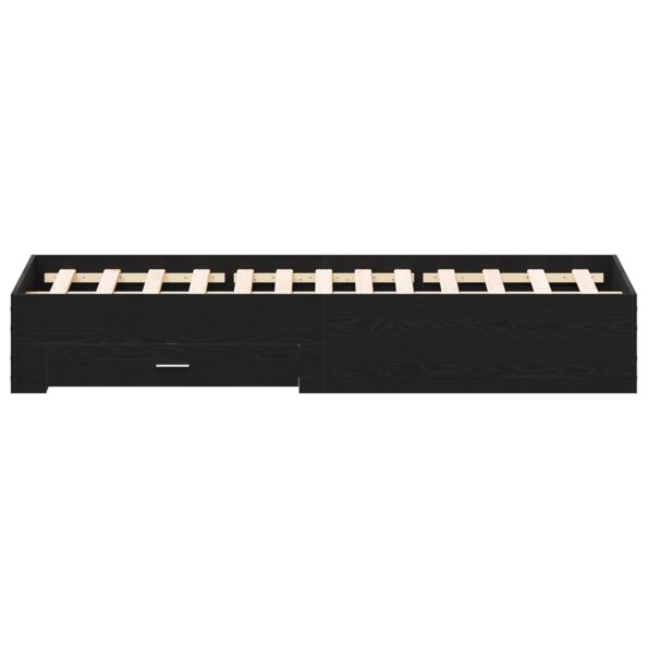 vidaXL Rám postele so zásuvkami Čierny dub Kompozitné drevo 160 x 200 cm – Obrázok 7