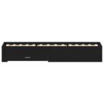vidaXL Postel čierna dub 100x200 cm inžinierske drevo – Obrázok 7