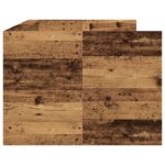 vidaXL Deň postele so zásuvkou Staré drevo Inžinierske drevo 75 x 190 cm – Obrázok 7