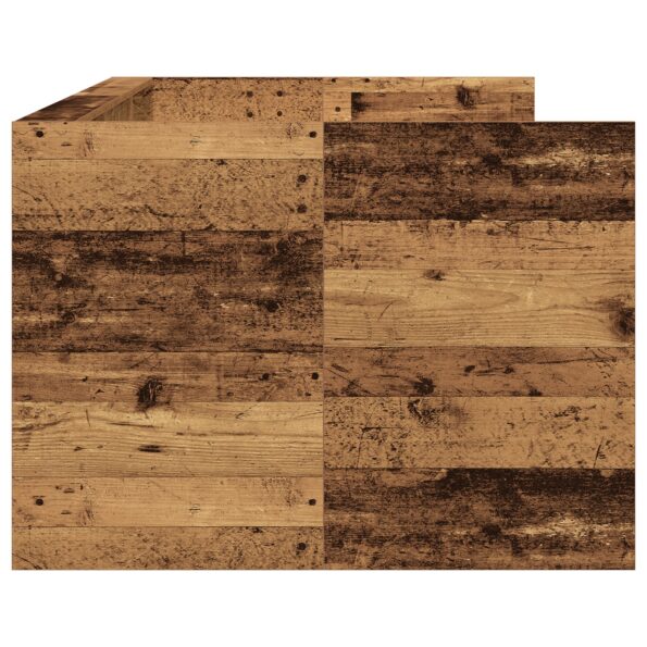 vidaXL Deň postele so zásuvkou Staré drevo Inžinierske drevo 75 x 190 cm – Obrázok 7