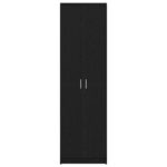 vidaXL Šatník čierny dub 55x25x189 cm kompozitného dreva – Obrázok 6