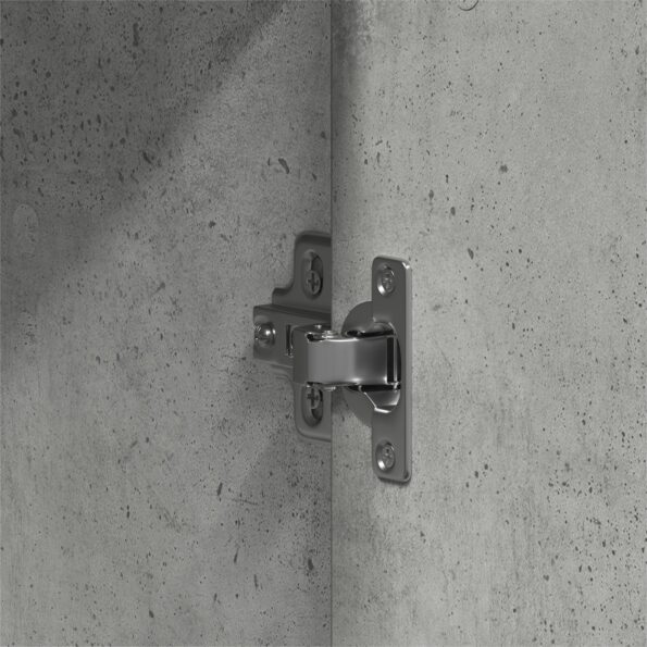 vidaXL Skriňa betónová šedá 55x25x189 cm z drevotriesky – Obrázok 9