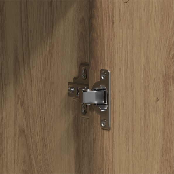 vidaXL Skriňa z dubovej masívy 55x25x189 cm z kompozitného dreva – Obrázok 9