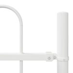 vidaXL Záhradný plot s bielym vrcholom 6,8x1 m z ocele – Obrázok 6