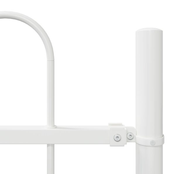 3334085_6.jpg vidaXL Záhradný plot s bielym vrcholom 6,8x1 m z ocele – Obrázok 6