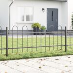 vidaXL Záhradný plot 6 pcs Sivá 10,2 x 0,6 m Práškovaná oceľ