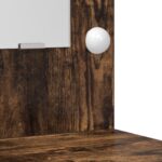 vidaXL Toaletný stolík so zásuvkou 3 pcs Dymová dub Kompozitné drevo – Obrázok 9