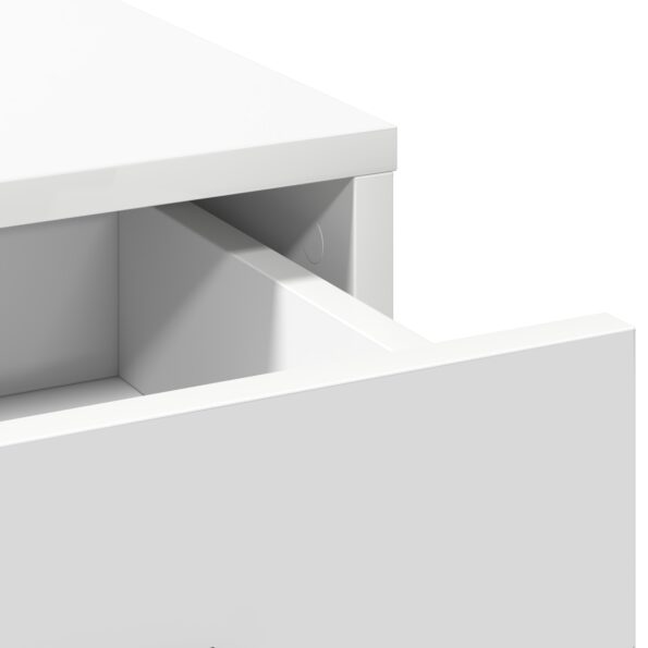 vidaXL 2-dielna súprava toaletného stolíka s LED bielou z kompozitného dreva – Obrázok 7