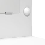 vidaXL 3-dielna súprava toaletného stolíka s LED bieleho kompozitného dreva – Obrázok 8