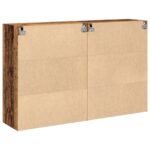 vidaXL Nástenné skrinky 2 pcs Staré drevo 69,5 x 34 x 90 cm – Obrázok 8