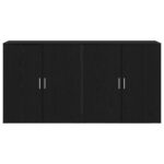 vidaXL Komody 2 ks Čierna Dub 79x38x80 cm Kompozitné drevo – Obrázok 6
