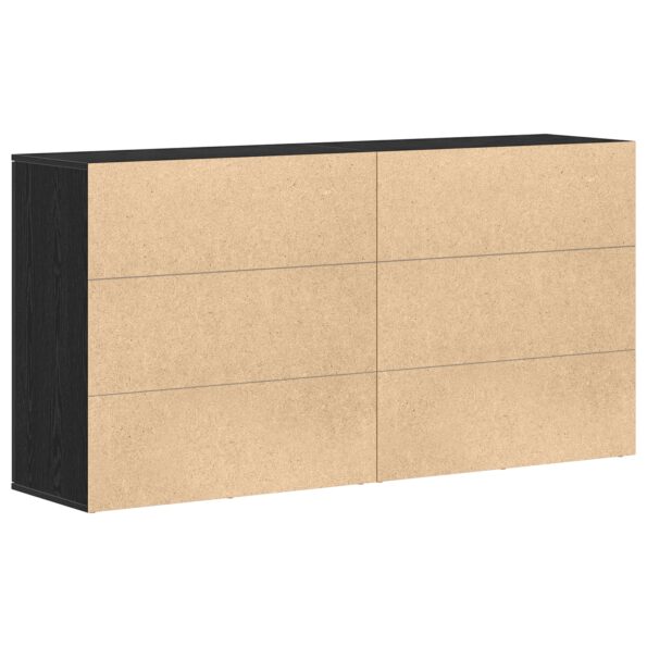 3334310_8.jpg vidaXL Komody 2 ks Čierna Dub 79x38x80 cm Kompozitné drevo – Obrázok 8
