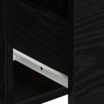 vidaXL Bočný stôl Súprava 2 Čierny dub Drevo, Kovové úchyty Stredný – Obrázok 10