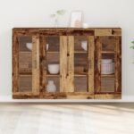 vidaXL Nástenné skrinky 2 pcs Staré drevo 69,5 x 34 x 90 cm – Obrázok 4