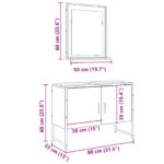 vidaXL 2-dielna súprava kúpeľňového nábytku zo starého dreva – Obrázok 11
