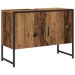 vidaXL 2-dielna súprava kúpeľňového nábytku zo starého dreva – Obrázok 6