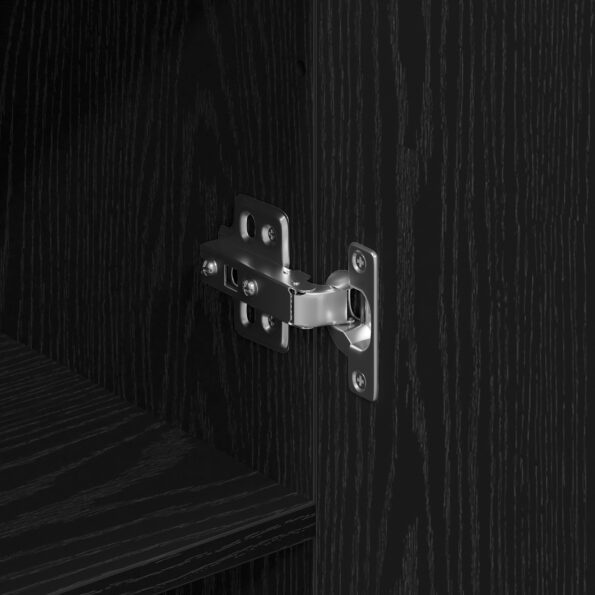 vidaXL Komoda s nástennou skriňou čierny dub, inžinierske drevo – Obrázok 12