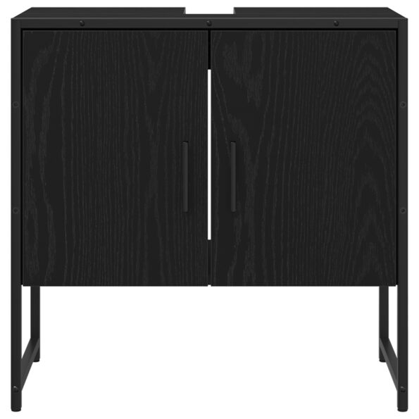 vidaXL 4-dielna súprava kúpeľňového nábytku v čiernom dube - kompozitné drevo – Obrázok 10