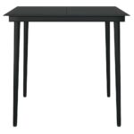 vidaXL 5-dielna záhradná súprava a vankúše hnedá polyratan a sklo – Obrázok 8