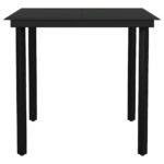 vidaXL 5-dielna záhradná súprava a vankúše hnedá polyratan a sklo – Obrázok 7